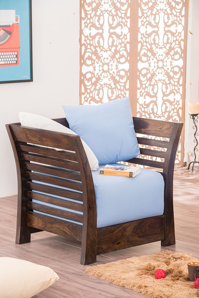 Wibrant Solid Wood Sofa Set 2+1+1Seater